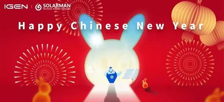 Avis de vacances du Nouvel An chinois