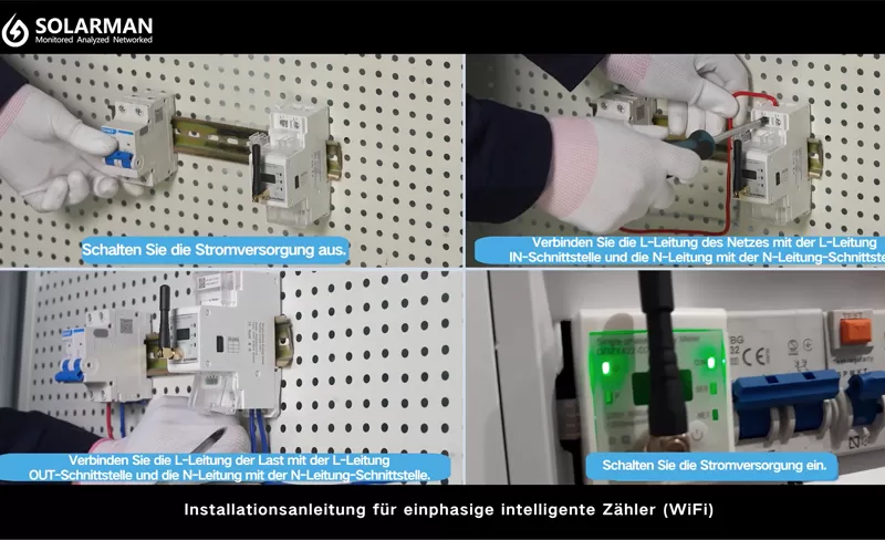 Compteur intelligent Einführung Und Installationsanleitung Des SOLARMAN