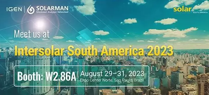 Invitation à l'exposition Intersolar South America de SOLARMAN
