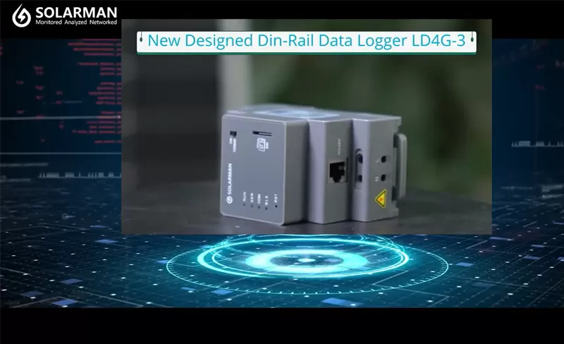 Nouvelle génération d'enregistreur de données SOLARMAN DIN-Rail-LD4G-3