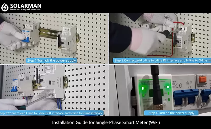 Guide d'introduction et d'installation du compteur intelligent SOLARMAN